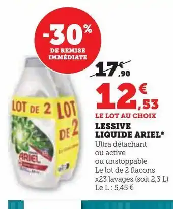 Lessive liquide ariel