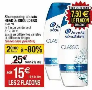 Cora x Carrefour Shampoing head & shoulders offre