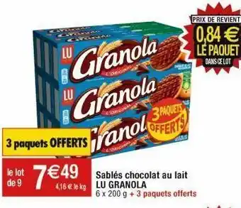 Cora x Carrefour Sablés lu offre
