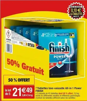 Cora x Carrefour Lave-vaisselle finish offre