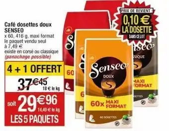 Cora x Carrefour Capsules de café senseo offre