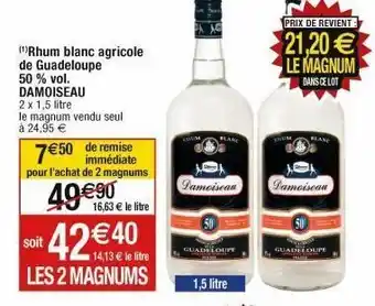 Cora x Carrefour Rhum blanc offre