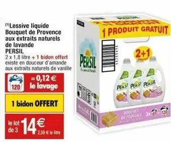 Cora x Carrefour Lessive liquide persil offre