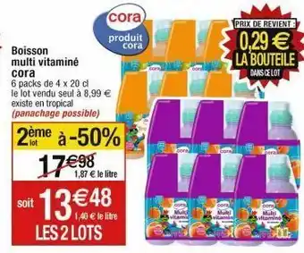 Cora x Carrefour Boissons cora offre