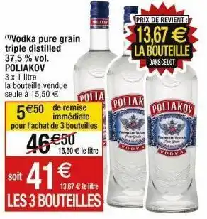 Cora x Carrefour Vodka poliakov offre