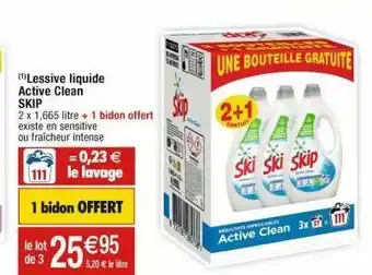 Cora x Carrefour Lessive liquide skip offre