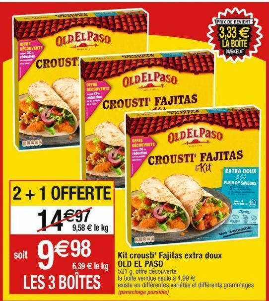 Promo Fajitas old el paso chez Cora