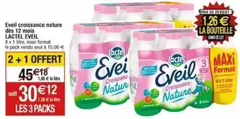 Cora x Carrefour Lait de croissance lactel offre