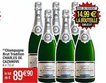 Cora x Carrefour Champagne brut charles de cazanove offre
