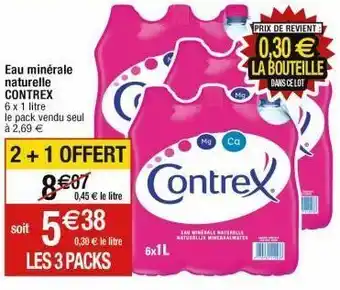 Cora x Carrefour Eau contrex offre