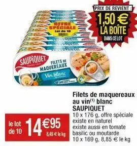 Filets de maquereaux saupiquet