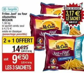 Cora x Carrefour Frites surgelées mccain offre