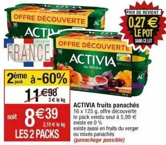 Cora x Carrefour Yaourt activia offre