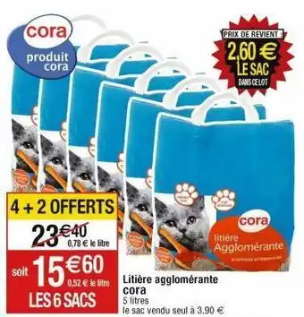 Cora x Carrefour Litière cora offre