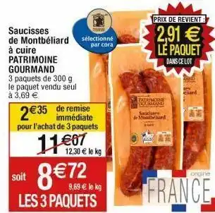 Cora x Carrefour Saucisses offre