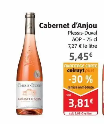 Colruyt Cabernet d’anjou offre