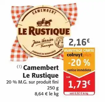 Colruyt Camembert le rustique offre
