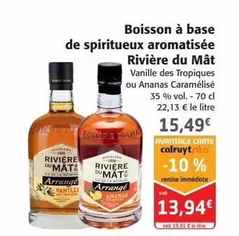 Colruyt Boisson à base de spiritueux aromatisée rivière du mât offre