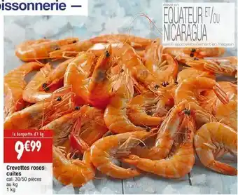 Cora x Carrefour Crevettes cuites offre