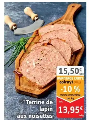 Terrine de lapin aux noisettes