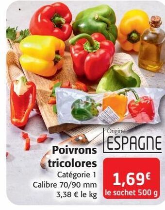 Colruyt Poivrons tricolores offre