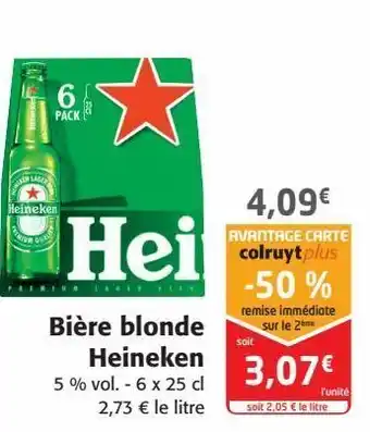 Colruyt Bière blonde heineken offre