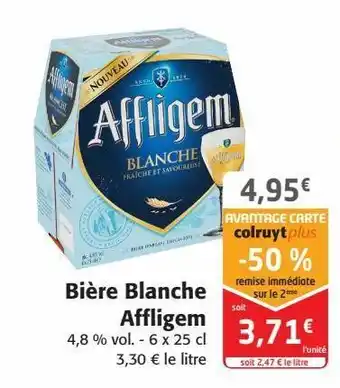 Colruyt Bière blanche affligem offre