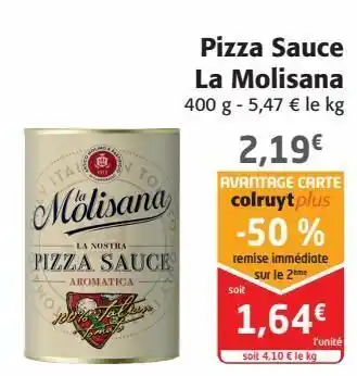 Colruyt Pizza sauce la molisana offre