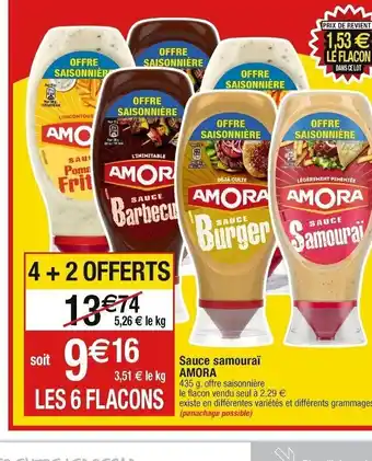 Cora x Carrefour Sauce samouraï AMORA offre