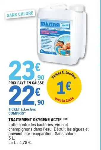 TRAITEMENT OXYGENE ACTIF (5)(6)