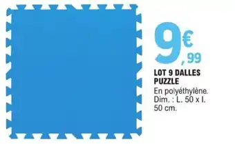 E.Leclerc LOT 9 DALLES PUZZLE offre