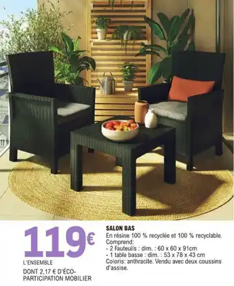 E.Leclerc SALON BAS offre