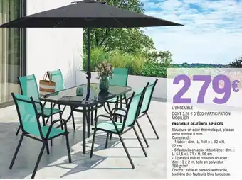 E.Leclerc ENSEMBLE DÉJEÛNER 8 PIÈCES offre