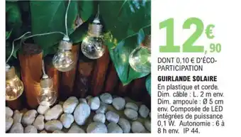 E.Leclerc GUIRLANDE SOLAIRE offre