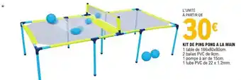 E.Leclerc KIT DE PING PONG A LA MAIN offre
