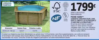 E.Leclerc PISCINE "AZURA"(⁹) offre