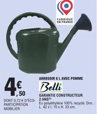 E.Leclerc ARROSOIR 6 L AVEC POMME offre