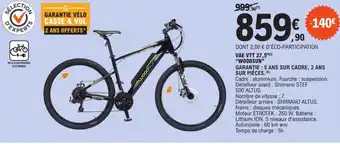 E.Leclerc VAE VTT 27,5" (2) "WOODSUN" offre