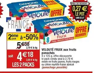 Cora x Carrefour VELOUTÉ FRUIX aux fruits panachés offre