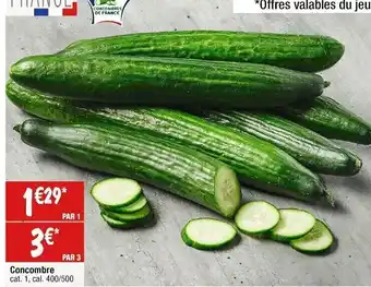 Cora x Carrefour CONCOMBRE offre
