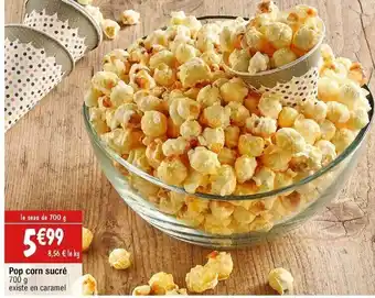 Cora x Carrefour Pop corn sucré offre