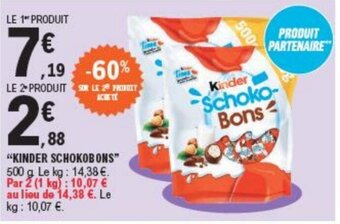 E.Leclerc Kinder Schokobons offre