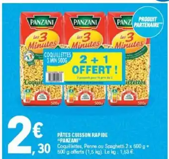 E.Leclerc PATES CUISSON RAPIDE "PANZANI" offre
