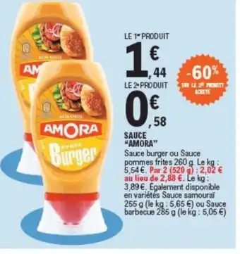 E.Leclerc SAUCE "AMORA" offre