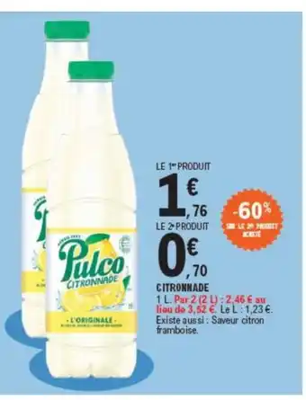E.Leclerc CITRONNADE offre