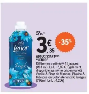 E.Leclerc ADOUCISSANT "LENOR" offre