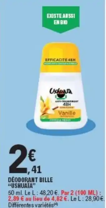 E.Leclerc DEODORANT BILLE "USHUATA" offre