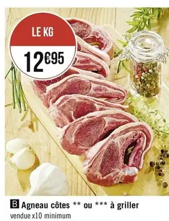 Casino Supermarchés Agneau côtes ou à griller offre