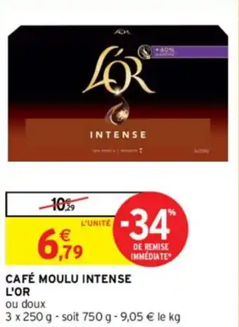 Intermarché CAFÉ MOULU INTENSE L'OR offre