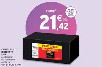 Intermarché CAPSULES X120 RISTRETTO L'OR offre